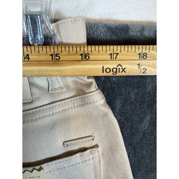 NWT Scott James Cream Chino Shorts Men's size 32 - Picture 3 of 9